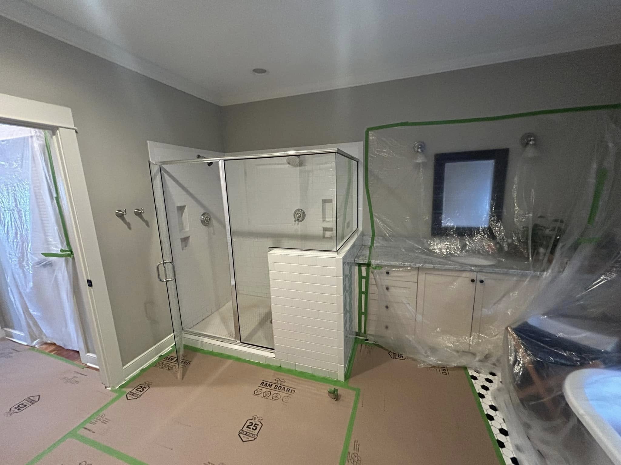 Home shower prep